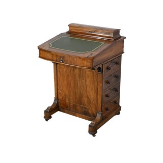 Victorian Davenport Secretaire in Walnut, England For Sale