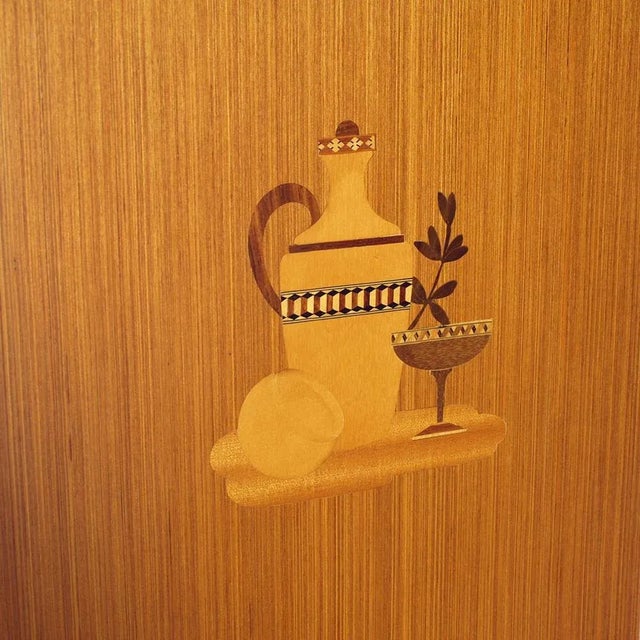 Sideboard in Veneered Rosewood with Maple Inlay, 1960s For Sale - Image 6 of 9