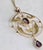 Art Nouveau 9ct Yellow Gold Amethyst Openwork Pendant, 1900 For Sale - Image 9 of 18