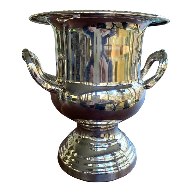 2000s Modern Silver Plate Champagne Ice Bucket Chairish
