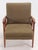 Pair of Walnut Open Arm Chairs, C. 1950 For Sale In Charlotte - Image 6 of 8