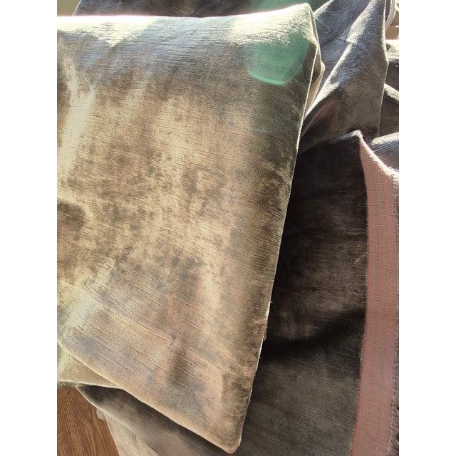Very elegant, soft upholstery Distressed velvet imported from high end fabric house. Width does not include 1" selvedge....