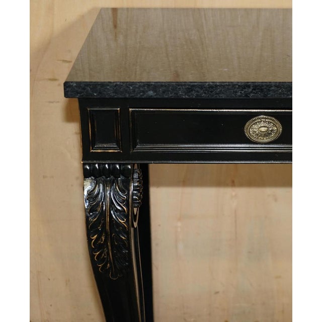 Clivedon Console Tables in Hardwood Macassar and Marble from Ralph Lauren, Set of 2 For Sale - Image 5 of 18