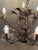 Art Nouveau Handcrafted Metal Silver Wire Chandelier, Italy, 1970s For Sale - Image 17 of 18