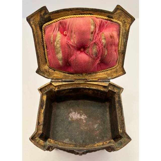 Antique De’pose’ 268 French Bronze Jewelry Box For Sale - Image 12 of 12