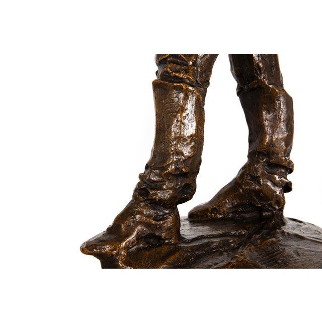 Rare Italian Modernist Bronze Sculpture of General Sirtori by Enrico Butti For Sale - Image 10 of 16