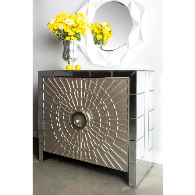 Contemporary La Croisette Mirrored Cabinet For Sale - Image 3 of 5
