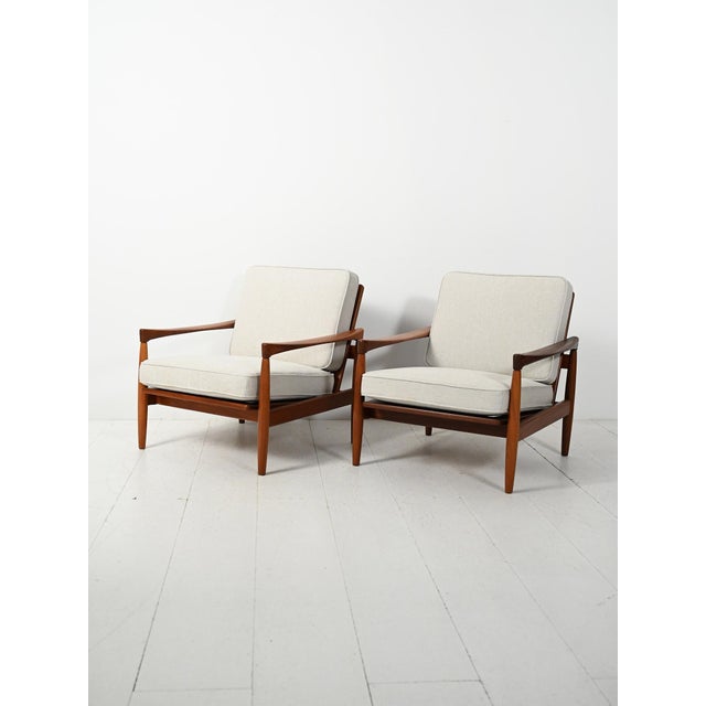 Scandinavian Kölding Armchairs by Erik Wørts, 1960s, Set of 2 For Sale - Image 3 of 13