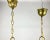 Vintage Ceiling Lamp in Gilt Brass and Textured Glass, Belgium, 1980s For Sale - Image 6 of 7