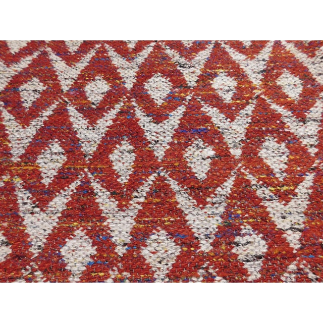 Textile Modern Hand-Knotted Luxury Flatweave - 7’9” X 10’2” For Sale - Image 7 of 15