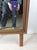 Mid Century Modern Mountable Mirror With Wooden Details at Top For Sale - Image 12 of 18