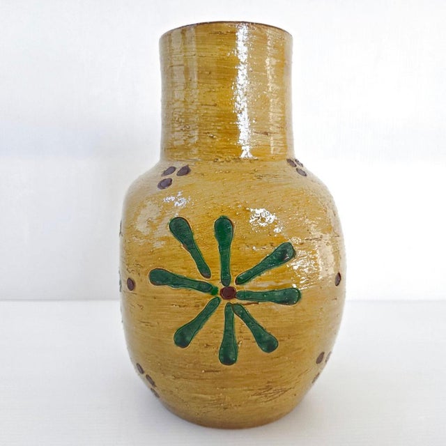 Mid-Century Modern Vintage Italian Vase in Ceramic by Aldo Londo for Bitossi, 1950s For Sale - Image 3 of 8