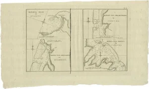 Antique Map of the Harbors of Matavai by Cook, 1803