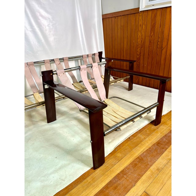 Percival Lafer Mid Century Percival Lafer Mp-129 Rosewood Couch and Lounge Chair Set Rare For Sale - Image 4 of 12