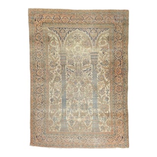 Late 19th Century Antique Mohtasham Kashan Rug 6'9'' x 9'7'' For Sale