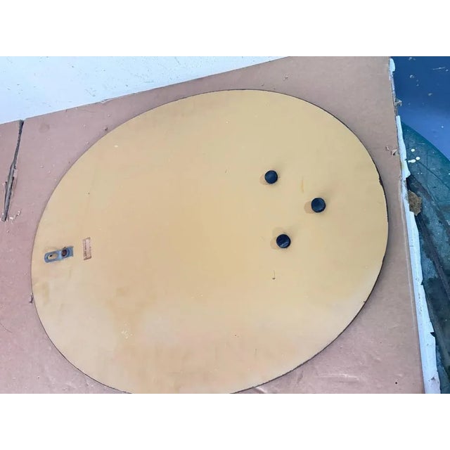 Italian Oval Mirror by Antonio Lupi by Crystal Luxor, 1970s For Sale - Image 3 of 11