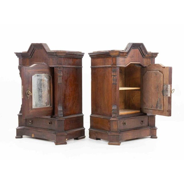 Wall Units with Door and Drawer, Italy, Early 20th Century, Set of 2 For Sale - Image 3 of 11