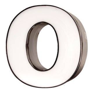 Vintage White Channel Letter "O" For Sale