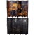 Wood Chinese 8 Panel Black Coromandel Folding Screen W/Gilded & Hand Painted Intaglio Designs For Sale - Image 7 of 18