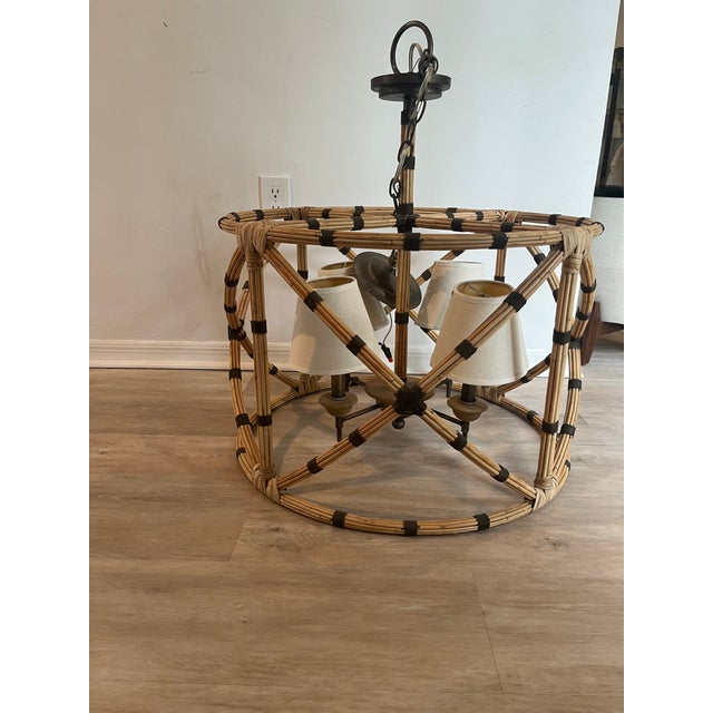 1970s Currey & Company Palm Beach Chandelier For Sale In Naples, FL - Image 6 of 12