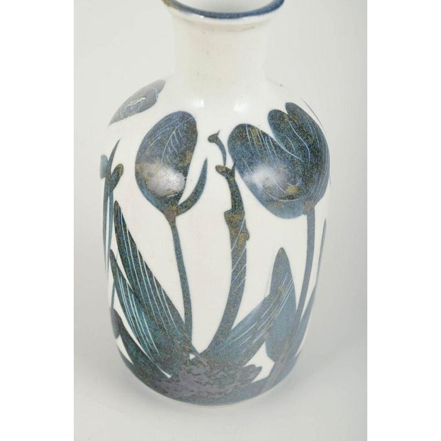 Stoneware Vase with Floral Decoration by Carl-Harry Stålhane for Designhuset, 1970s For Sale - Image 3 of 5