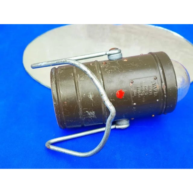 This industrial table lamp was produced by Varta in 1964. Up to 250V (Europe/UK Standard).The wiring of this item may be...