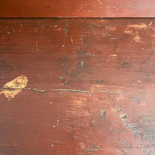 Art Deco Italian Bench in Red Wood, 1930s For Sale - Image 15 of 18