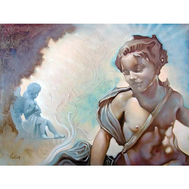 Angels. Oil on wood 60X80 cm The artist Vadim Kovalev was born in 1968 in the capital of Latvia, Riga, where he is also...