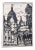Basilica of the Sacred Heart of Paris - Original Drawing - 1950 ca. 1950 ca. For Sale