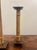 1980s Vintage Coastal Bamboo, Cane & Steel Architectural Candlesticks - Pair For Sale - Image 5 of 5