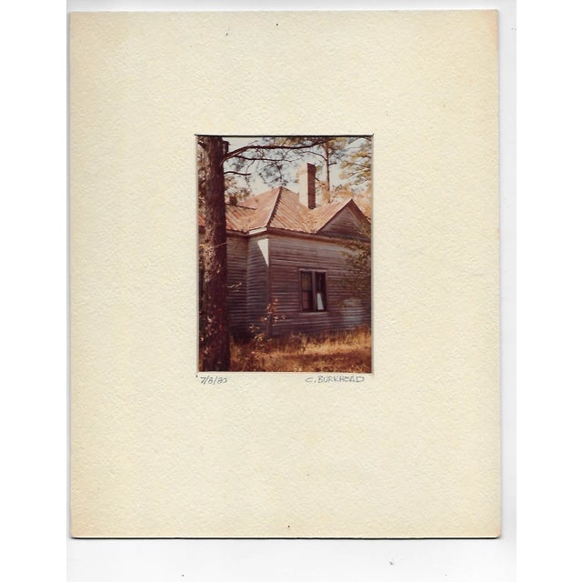 Photograph by North Carolina landscape architect and artist Charles Burkhead (1933-2013) of an abandoned house,...