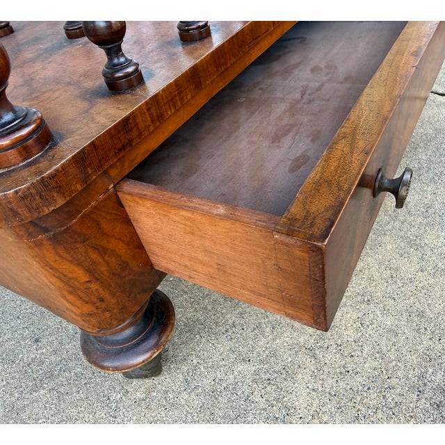 19th-C. English Carved Rosewood Etagere Music Stand Canterbury Magazine Rack For Sale In Atlanta - Image 6 of 9