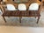 Vintage Italian Multi Seat Wooden Bench, Newly Reupholstered in Stripes For Sale - Image 18 of 18