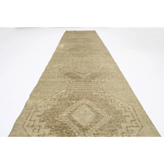 1960's Vintage Turkish Hand-Knotted Hallway Runner Rug 2'7" X 11'7" For Sale - Image 6 of 12