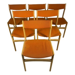 Vintage Danish Chairs, 1960s, Set of 6 For Sale