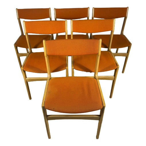 Vintage Danish Chairs, 1960s, Set of 6 For Sale
