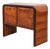 Italian Art Deco Walnut Burl Mirror Mosaic Dry Bar Cabinet in the style of Gio Ponti, 1940s For Sale