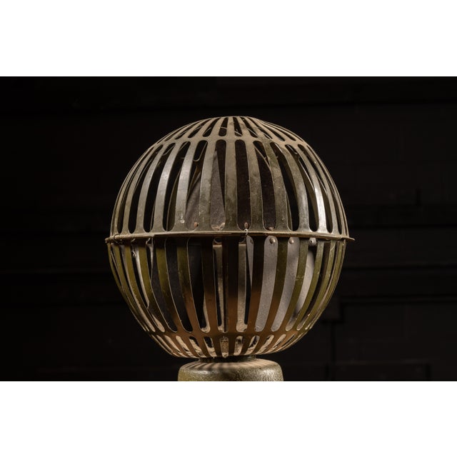 1920s 1920s Antique Cast Metal Banker's Fan For Sale - Image 5 of 6