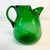 Glass Vintage Art Deco Americana Hand Blown Green Pitcher. For Sale - Image 7 of 9