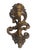 Plastic 1971 Homco Hollywood Regency Gold Floral Wall Candle Sconce For Sale - Image 7 of 10