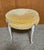 Vintage French-Style Upholstered Vanity Stool With Cabriole Legs For Sale - Image 12 of 12