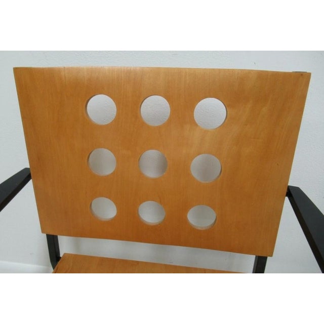 Industrial 1990s Michael Graves Design Kron Prototype Stack Concept Armchair Round Pilon For Sale - Image 3 of 13
