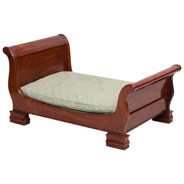 Late 20th Century Late 20th Century Empire Style Mahogany Dog Bed For Sale - Image 5 of 5