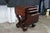 Antique American Empire Crotch Mahogany Drop Leaf Sewing Work Side Table Cabinet For Sale - Image 9 of 14