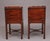 Brown Mahogany Bedside Cabinets, 1920s, Set of 2 For Sale - Image 8 of 10