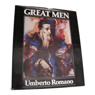 Artist Signed "Great Men" by Umberto Romano 1st Printing Drawing ? Art Book 1979 For Sale