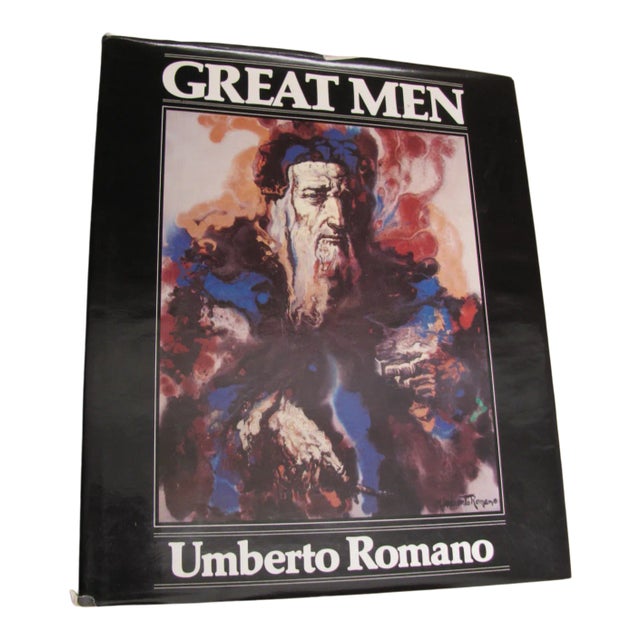 Artist Signed "Great Men" by Umberto Romano 1st Printing Drawing ? Art Book 1979 For Sale