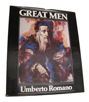 Artist Signed "Great Men" by Umberto Romano 1st Printing Drawing ? Art Book 1979