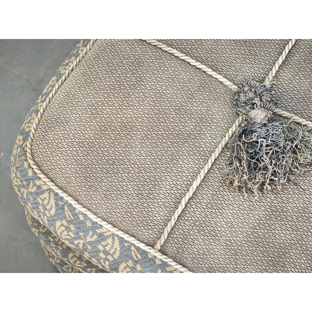 Art Deco Czech Upholstered Walnut Ottoman, 1930s For Sale - Image 12 of 14