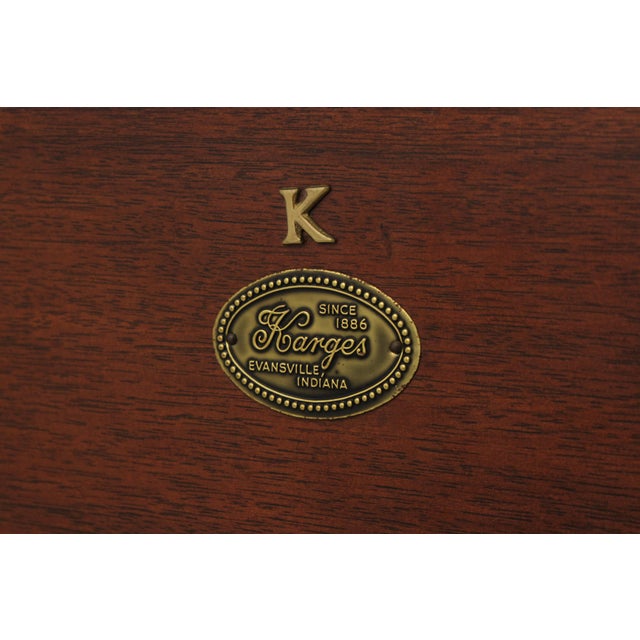 Karges Queen Size Mahogany Canopy Bed For Sale - Image 16 of 17